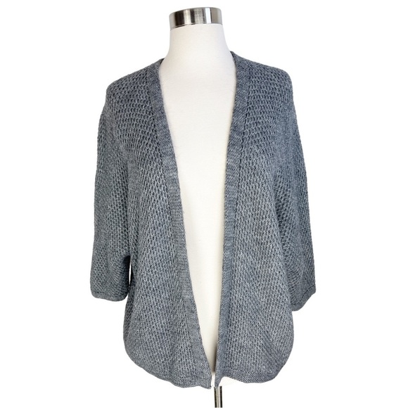 Johanna Paris Grey Knit Cardigan Sweater Size XL - Picture 1 of 7